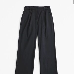 Abercrombie & Fitch dark grey tailored twill pant